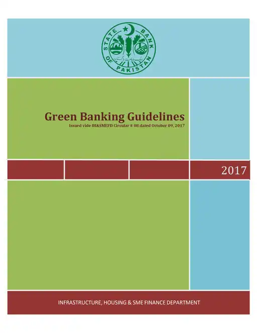 Green Banking Guidelines (2017) cover